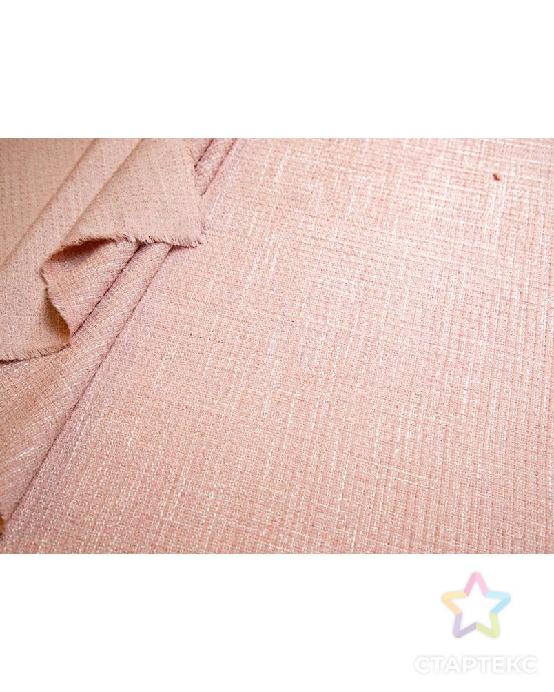 Костюмная ткань твид меланжевый, цвет розовый арт. ГТ-7674-1-ГТ-17-9564-4-26-1 5