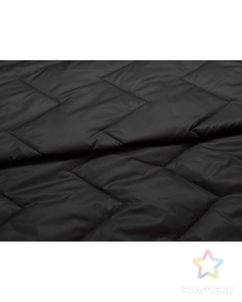 Курточная 2-х сторонняя стеганая ткань, цвет черный арт. ГТ-5626-1-ГТ-20-7361-12-38-3 4