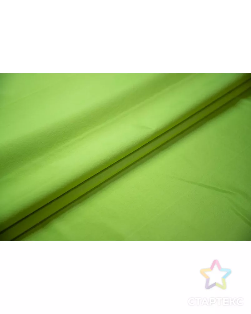 Курточная ткань дублированная с мелким принтом, неоново-зеленый цвет арт. ГТ-6903-1-ГТ-20-8738-2-21-3 - рис. 2