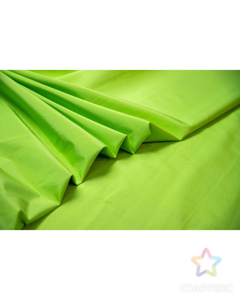 Курточная ткань дублированная с мелким принтом, неоново-зеленый цвет арт. ГТ-6903-1-ГТ-20-8738-2-21-3 3