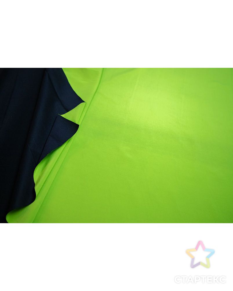 Курточная ткань дублированная с мелким принтом, неоново-зеленый цвет арт. ГТ-6903-1-ГТ-20-8738-2-21-3 5