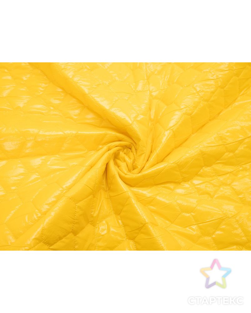 Курточная ткань, стежка соты, желтый цвет арт. ГТ-7970-1-ГТ-20-9782-1-9-1 1
