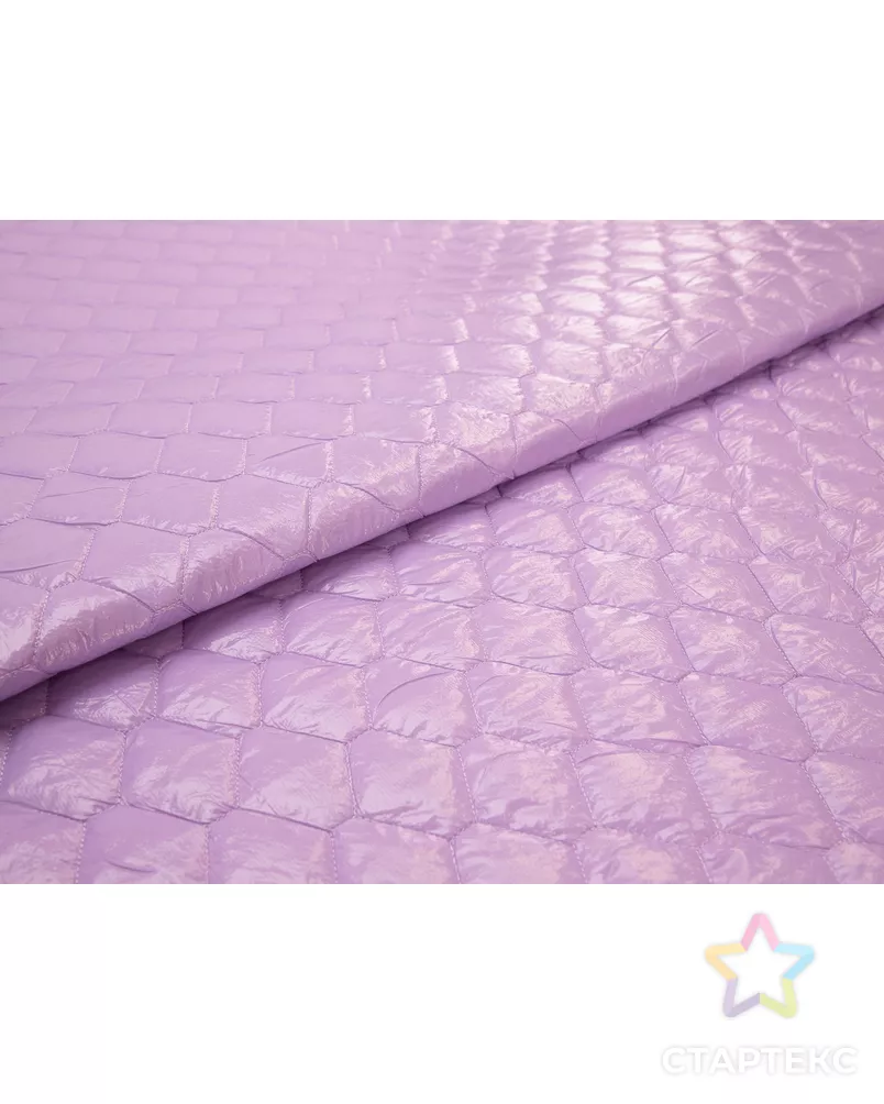 Курточная ткань, стежка соты, лиловый цвет арт. ГТ-7974-1-ГТ-20-9786-1-18-1 - рис. 6