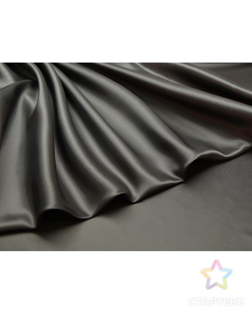 Однотонная вискозная подкладочная ткань коричнево-черного цвета арт. ГТ-3601-1-ГТ0000200 2