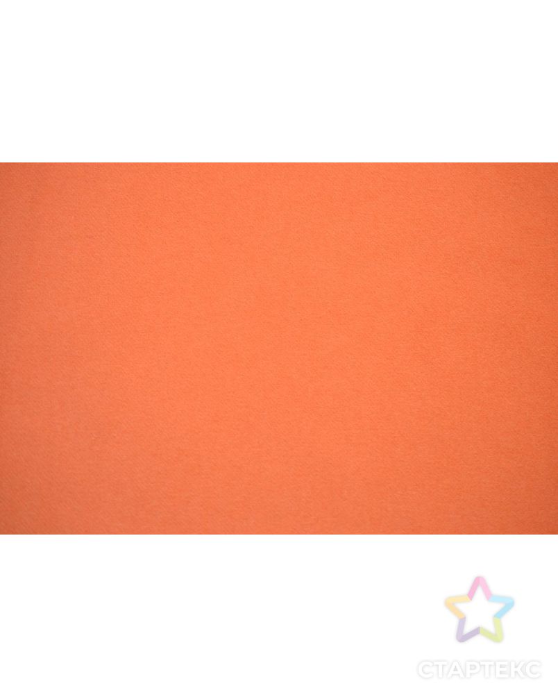 Ткань шерстяная пальтовая, цвет сочный апельсин арт. ГТ-38-1-ГТ0020234 2