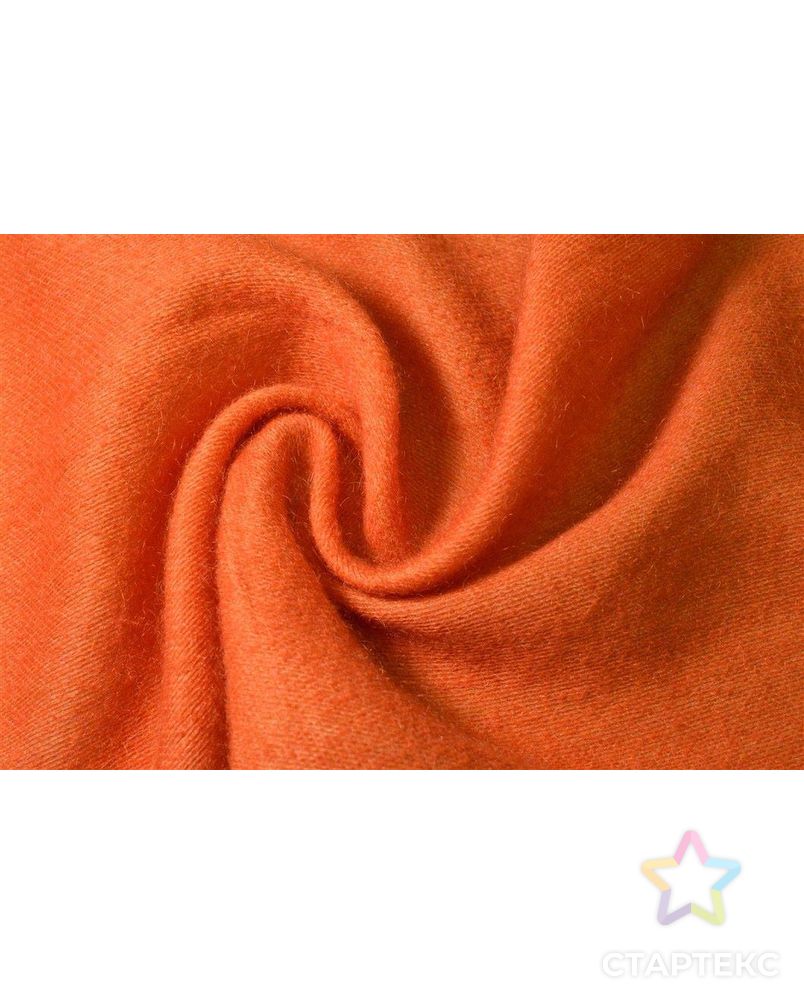 Ткань костюмная с ворсом цвета оранжевого пламени арт. ГТ-174-1-ГТ0021076 1