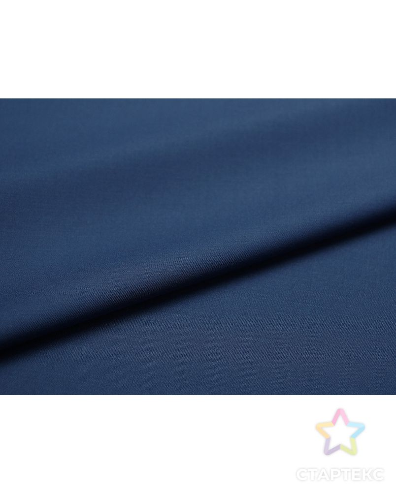 Ткань костюмная двухсторонняя синего цвета цв.76 арт. ГТ-178-1-ГТ0021103