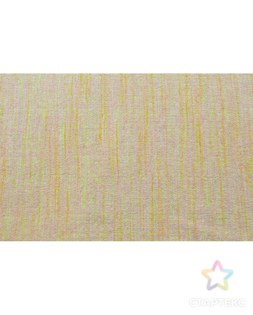 Ткань плательно-костюмная, цвет: на желто-салатовом нежно-розовое переплетение арт. ГТ-246-1-ГТ0021533 2