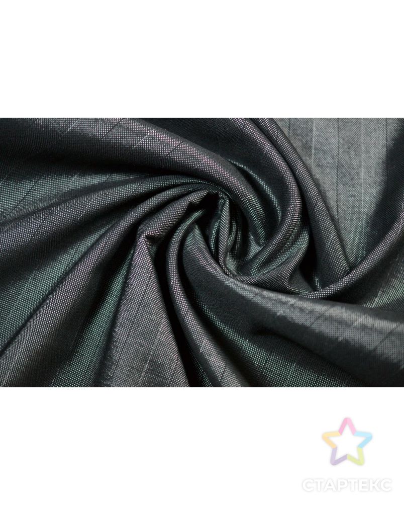 Ткань костюмная, цвет: темно-серый с серебристым отливом в полоску арт. ГТ-250-1-ГТ0021540