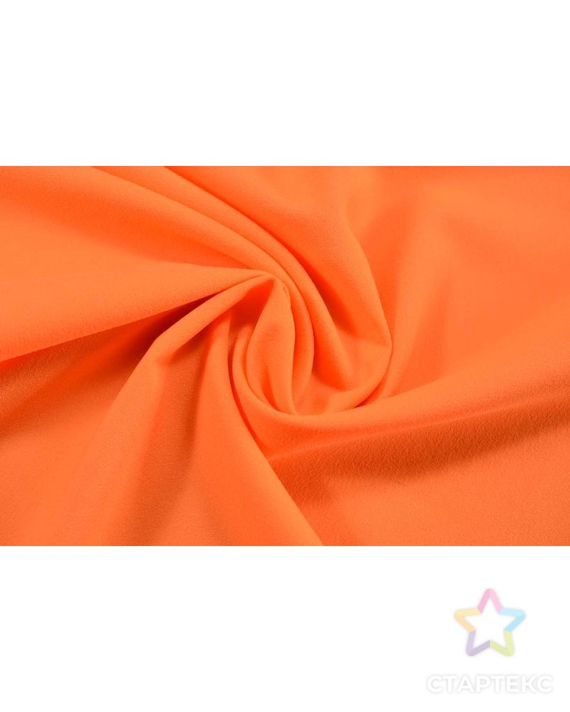 Ткань креп цвет ярко оранжевый арт. ГТ-386-1-ГТ0021859 1