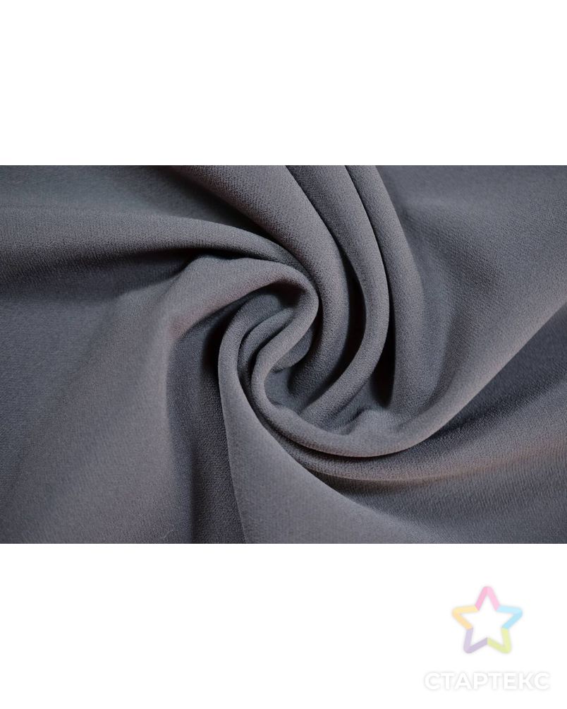 Ткань креп, цвет: темно-серый арт. ГТ-397-1-ГТ0021878
