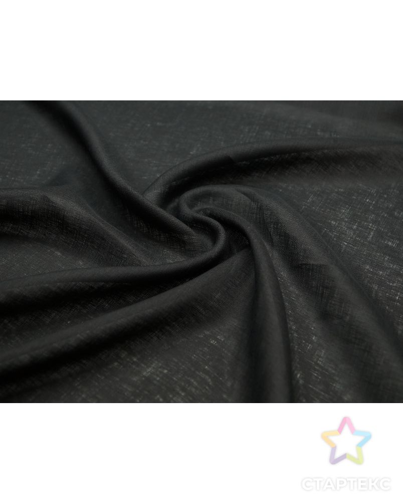 Рубашечно-плательный лен черного цвета арт. ГТ-5083-1-ГТ-22-6743-1-38-1 1