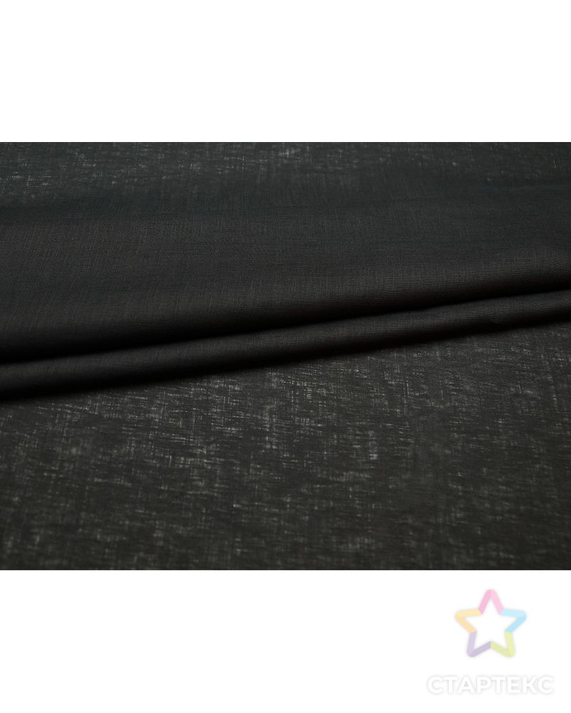 Рубашечно-плательный лен черного цвета арт. ГТ-5083-1-ГТ-22-6743-1-38-1 3