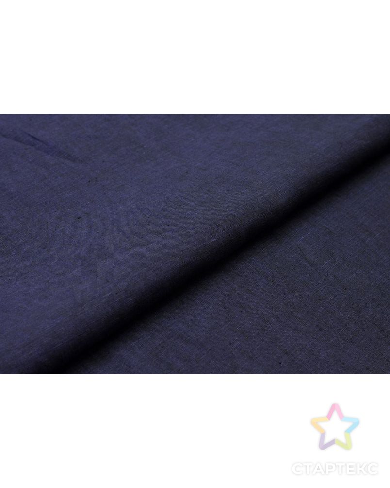 Рубашечно-плательный лен, цвет сине-черный меланж арт. ГТ-6205-1-ГТ-22-7961-6-30-1 6