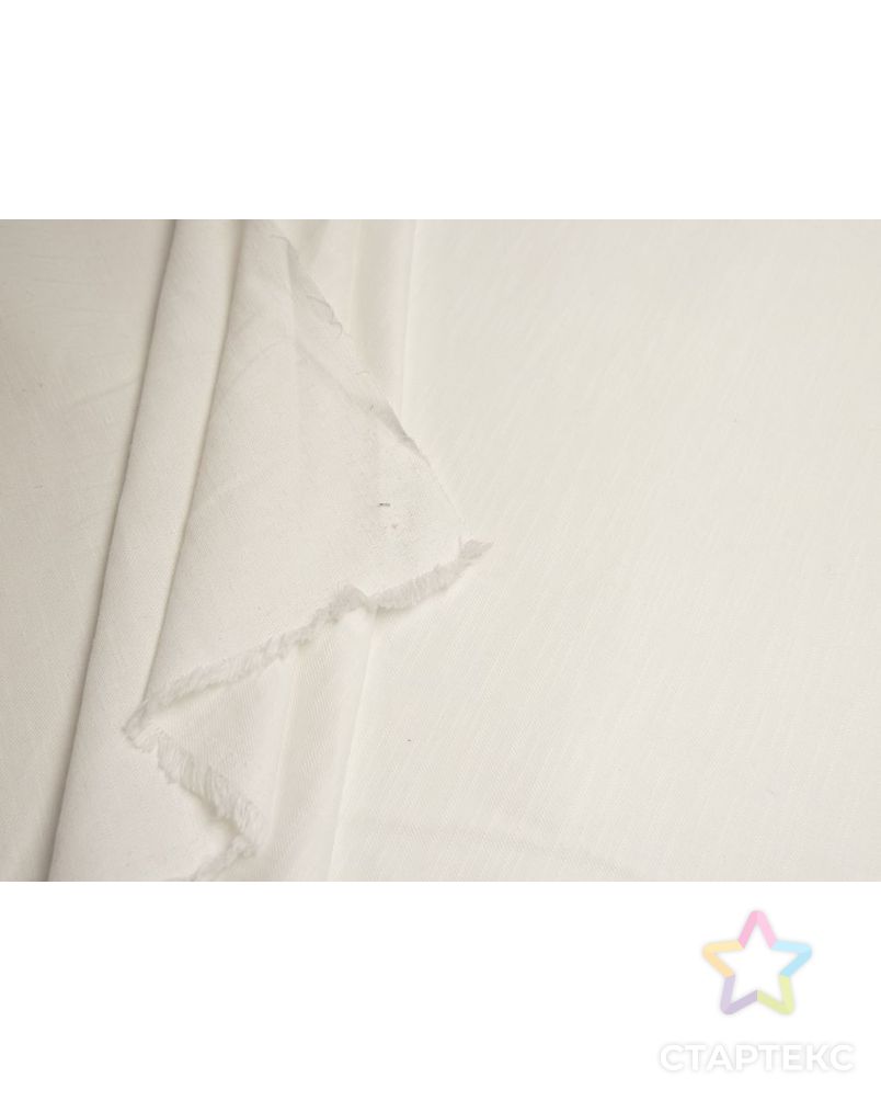 Рубашечно-плательный  лен с фактурной поверхностью, цвет белый арт. ГТ-7512-1-ГТ-22-9403-1-2-1 5