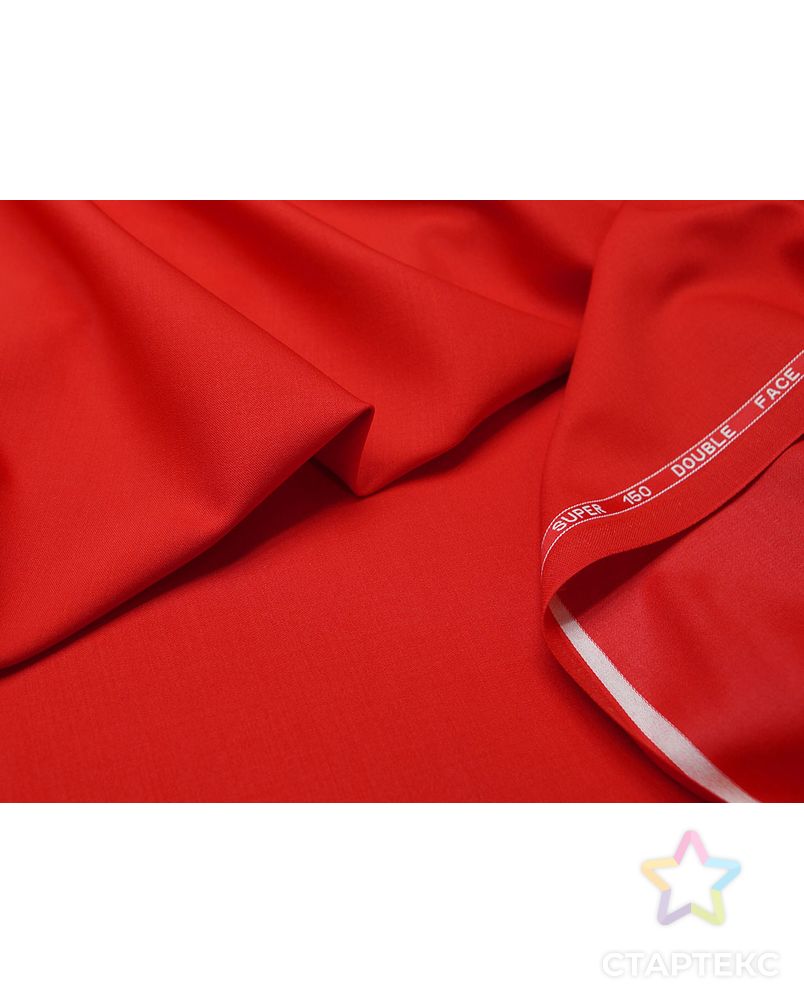 Ткань костюмная, цвет: холодный красный цв.711 арт. ГТ-590-1-ГТ0023252