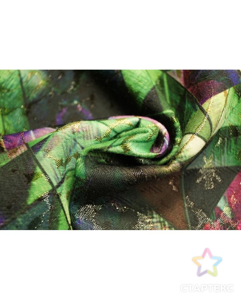 Ткань жаккард, цвет: сказочный волшебный лес арт. ГТ-611-1-ГТ0023483 1