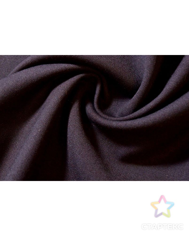 Ткань костюмная двухсторонняя цвета благородного горького шоколада цв.1471 арт. ГТ-3631-1-ГТ0000236 1