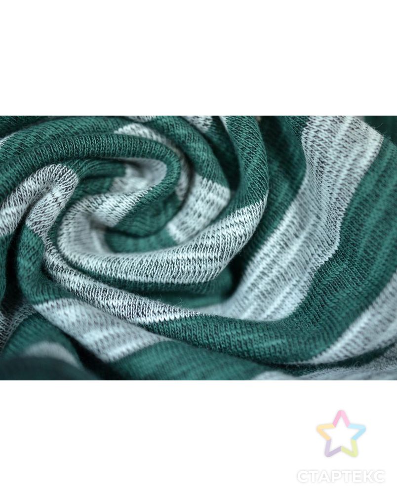 Ткань трикотаж, цвет: серо-зеленый полосатый арт. ГТ-639-1-ГТ0023840