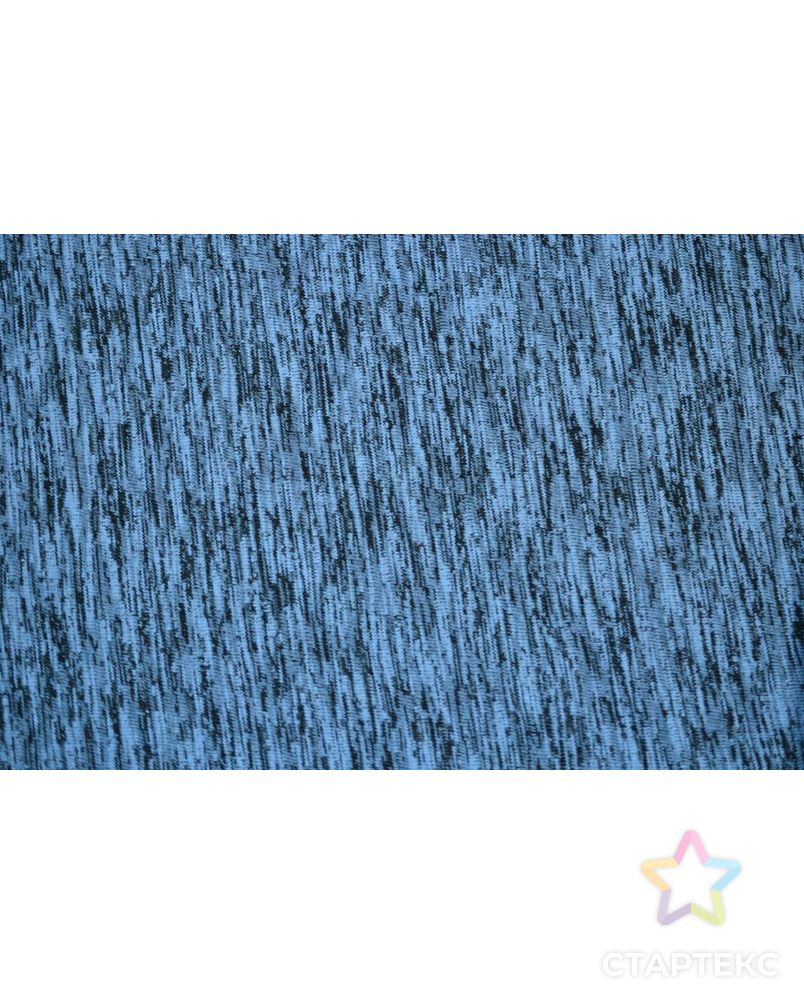 Меланжевый трикотаж голубого цвета арт. ГТ-654-1-ГТ0023855 2