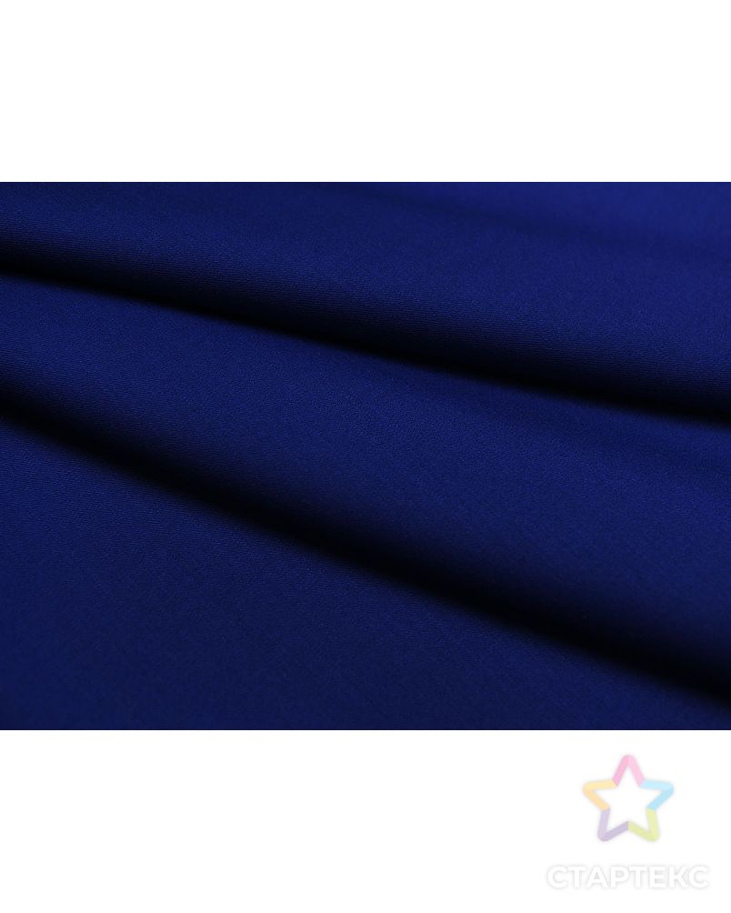 Ткань костюмная, цвет: насыщенный средне-синий  цв.7 арт. ГТ-666-1-ГТ0023882