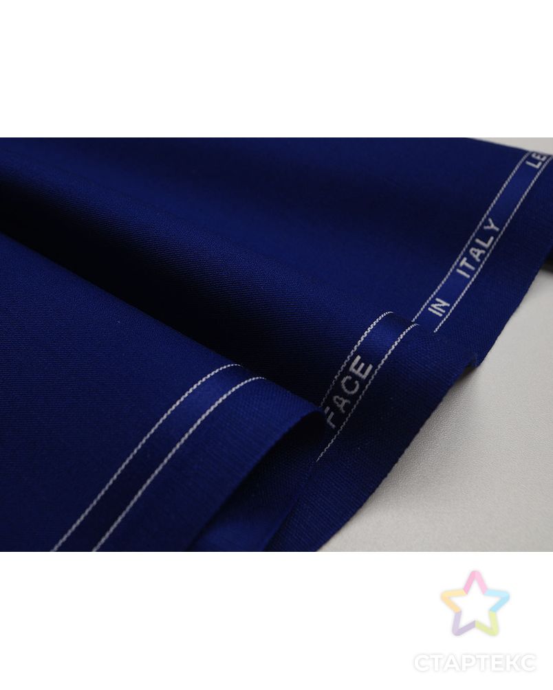 Ткань костюмная, цвет: насыщенный средне-синий  цв.7 арт. ГТ-666-1-ГТ0023882