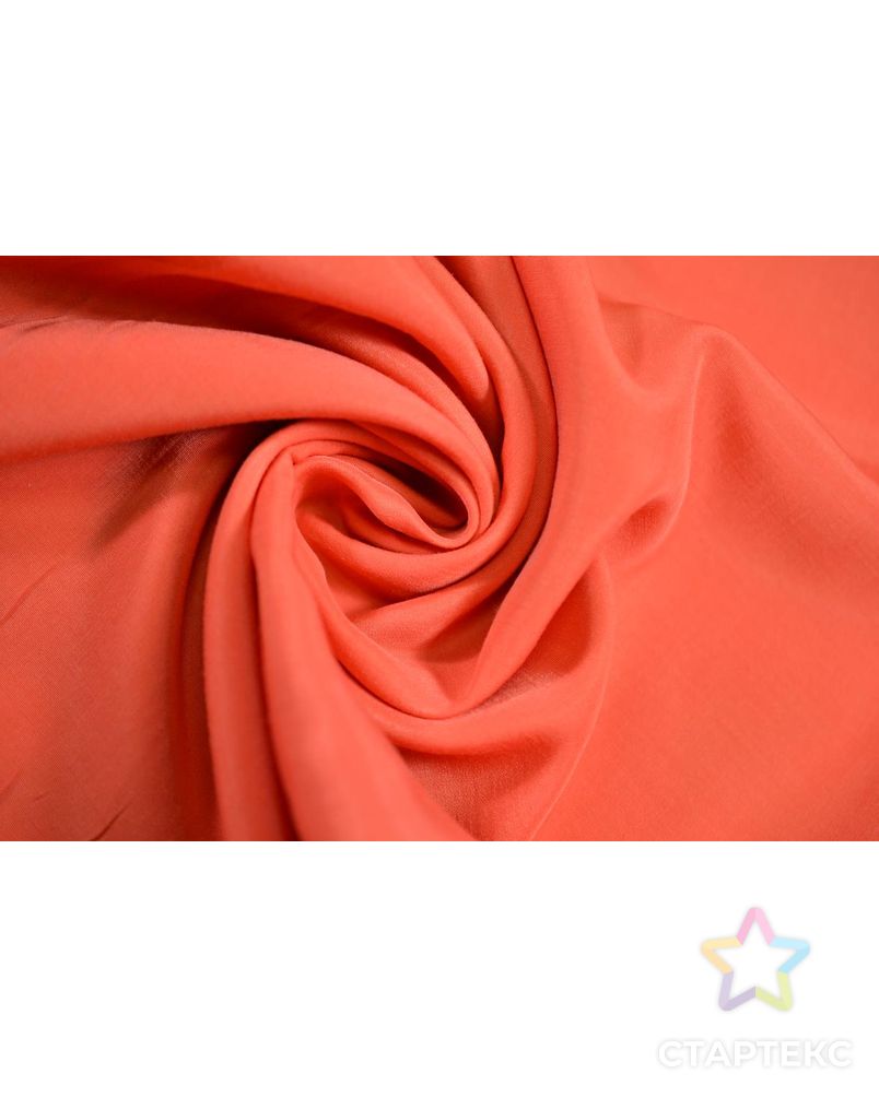 Ткань блузочная, цвет: международный оранжевый арт. ГТ-765-1-ГТ0024864