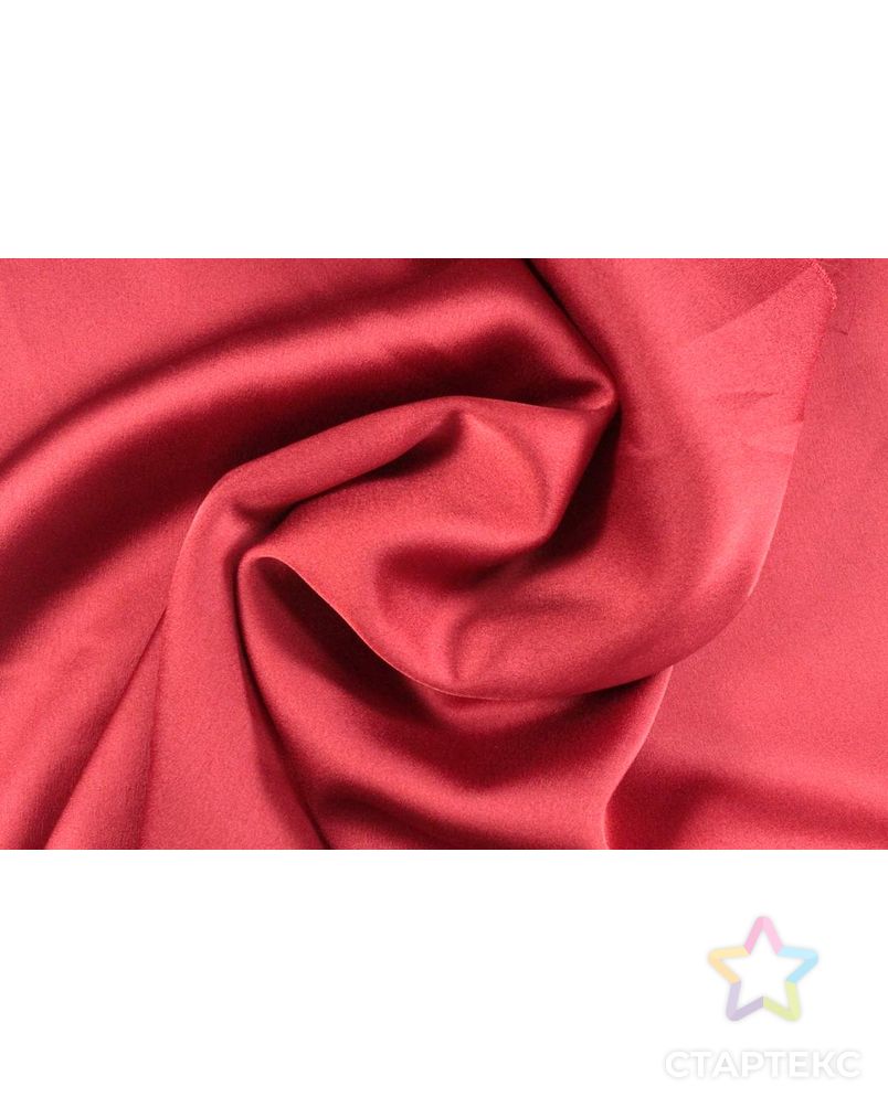 Ткань атлас, цвет: ярко-красный перламутр арт. ГТ-824-1-ГТ0025861