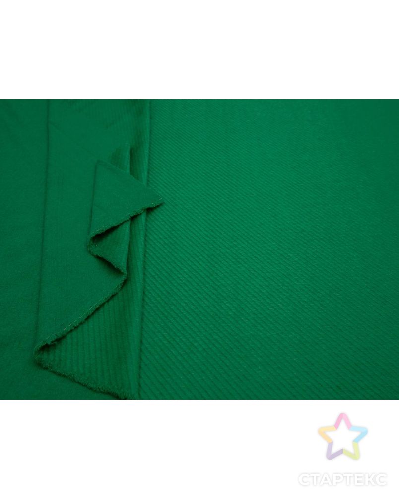 Пальтовая ткань с коротким ворсом в диагональную полоску, цвет зеленый арт. ГТ-8352-1-ГТ-26-10216-1-10-1 5