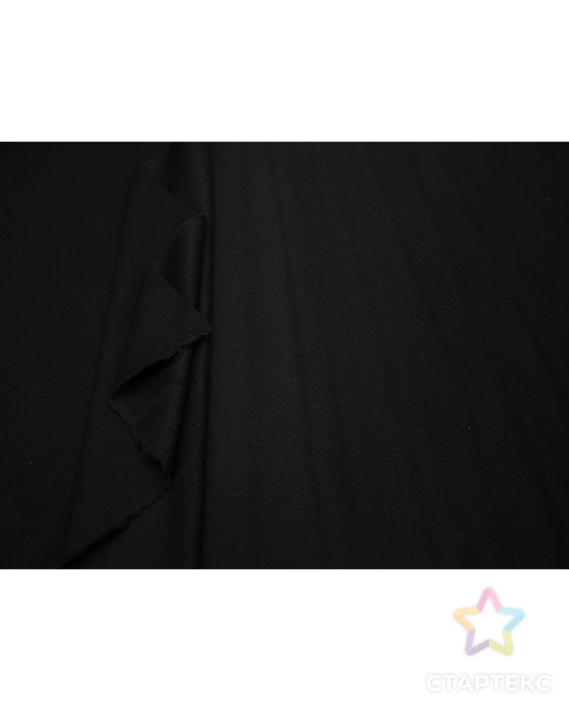 Пальтовая ткань с коротким ворсом, чёрного цвета арт. ГТ-8356-1-ГТ-26-10238-1-38-1 5