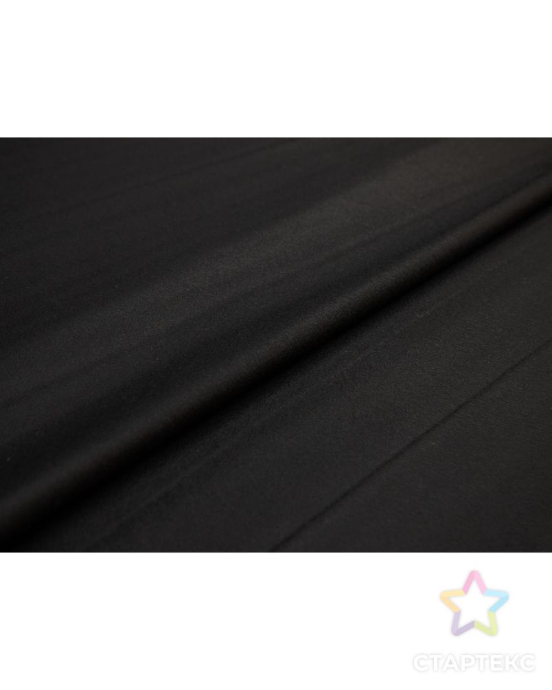 Пальтовая ткань с коротким ворсом, чёрного цвета арт. ГТ-8356-1-ГТ-26-10238-1-38-1 6