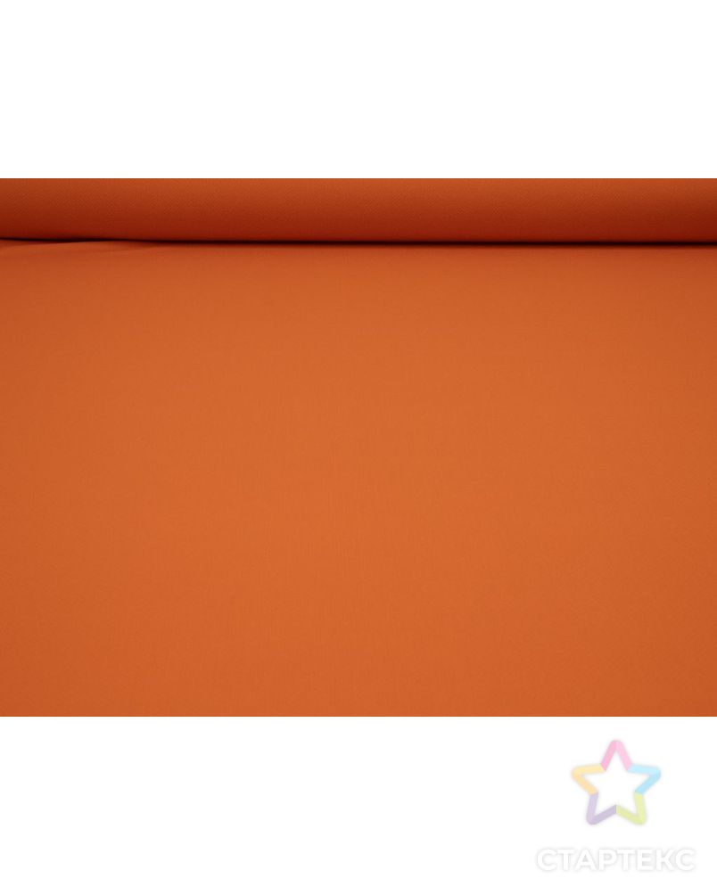 Двухсторонняя пальтовая ткань с вязанной фактурой, цвет оранжевый арт. ГТ-8500-1-ГТ-26-10409-1-24-1 4