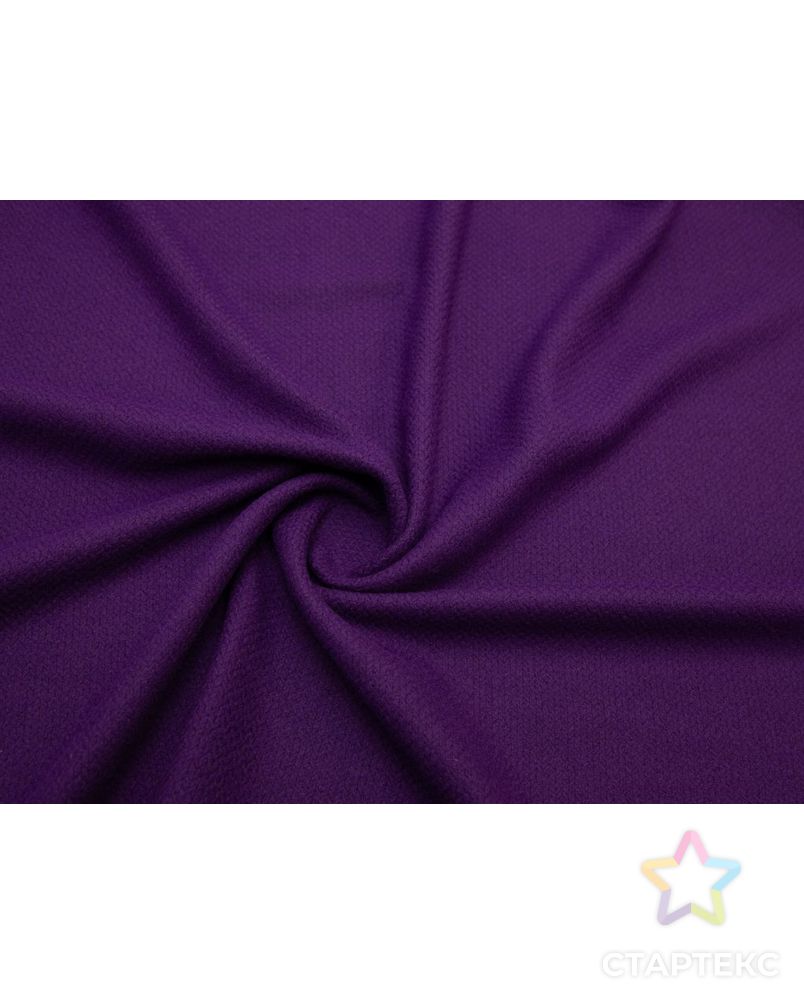 Двухсторонняя пальтовая ткань с вязанной фактурой, цвет фиолетовый арт. ГТ-8502-1-ГТ-26-10415-1-33-1 1