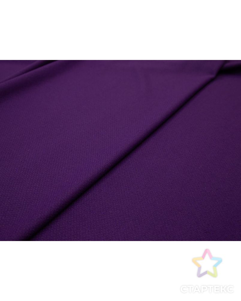 Двухсторонняя пальтовая ткань с вязанной фактурой, цвет фиолетовый арт. ГТ-8502-1-ГТ-26-10415-1-33-1 6