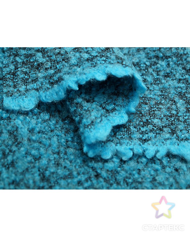 Буклированная двухсторонняя пальтовая ткань, голубой меланж арт. ГТ-4654-1-ГТ-26-6244-6-7-1 4