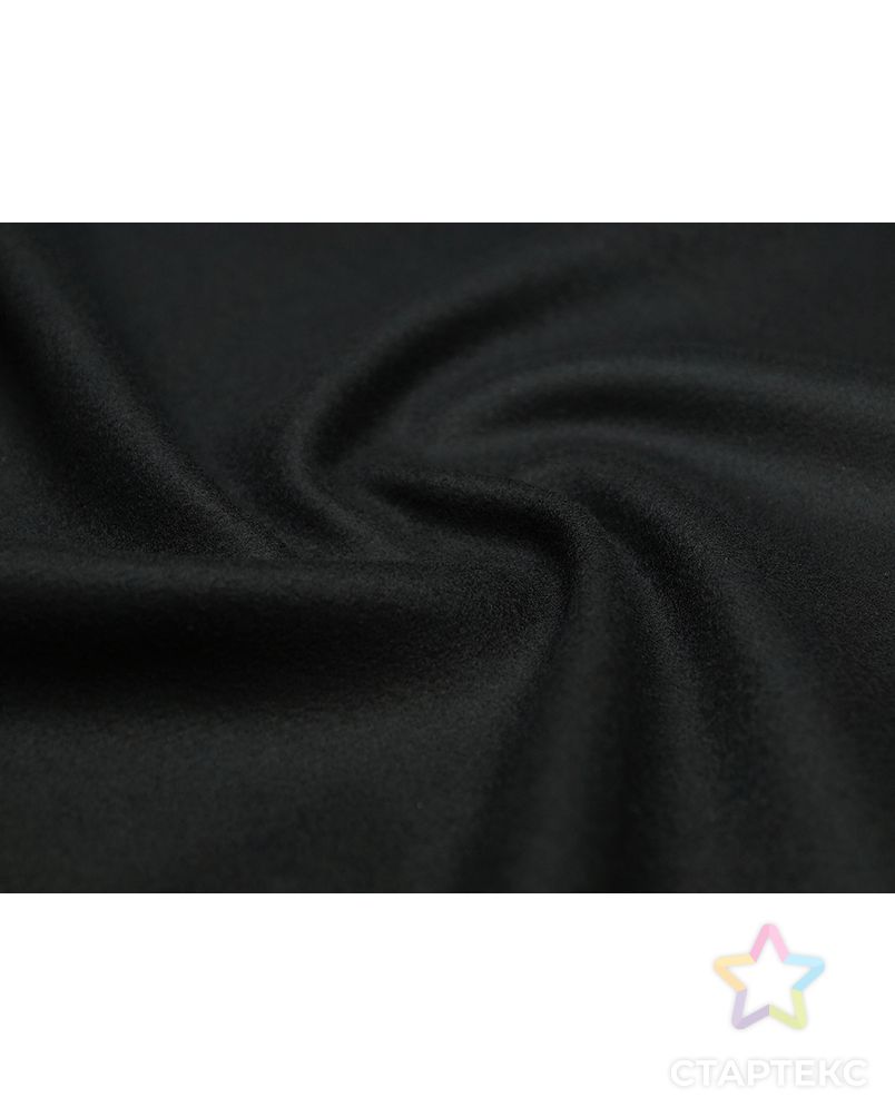 Двухслойная пальтовая ткань цвет черный арт. ГТ-4682-1-ГТ-26-6279-1-38-1 1