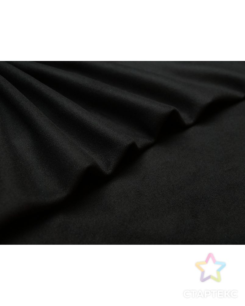 Двухслойная пальтовая ткань цвет черный арт. ГТ-4682-1-ГТ-26-6279-1-38-1 3
