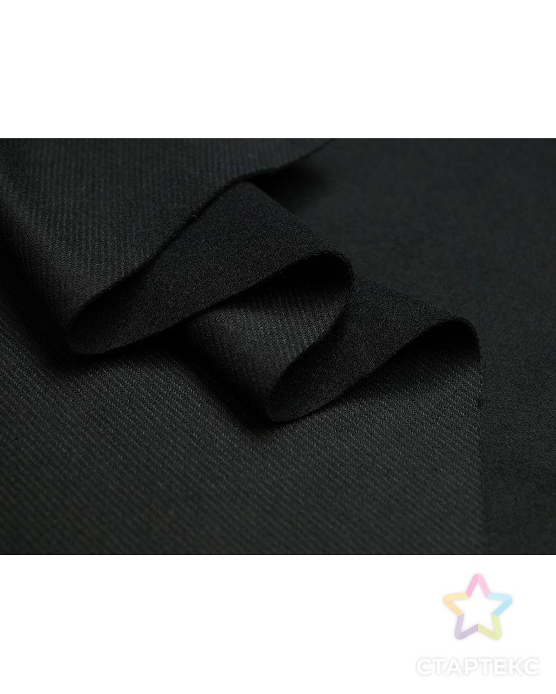 Двухслойная пальтовая ткань цвет черный арт. ГТ-4682-1-ГТ-26-6279-1-38-1 4