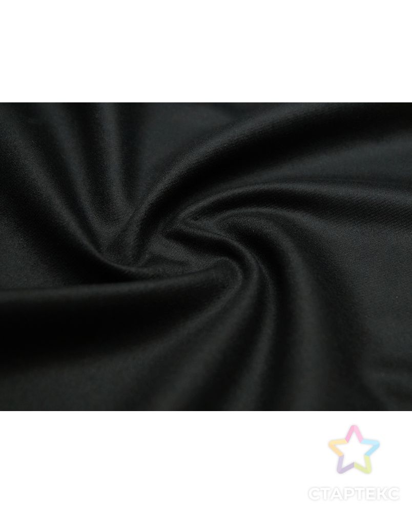 Двухслойная пальтовая ткань, цвет глубокий черный арт. ГТ-4700-1-ГТ-26-6299-1-38-1 1