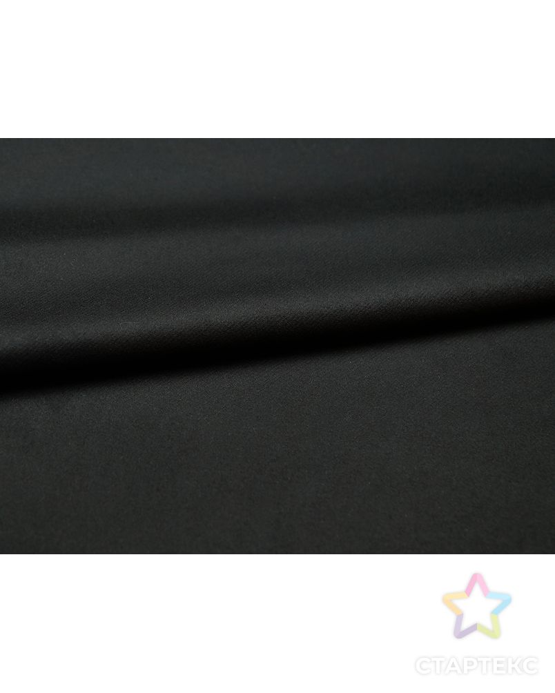 Двухслойная пальтовая ткань, цвет глубокий черный арт. ГТ-4700-1-ГТ-26-6299-1-38-1 2