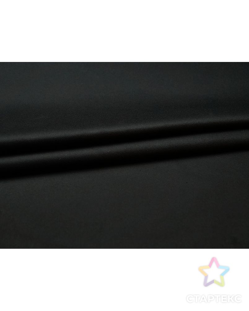 Двухслойная пальтовая ткань, цвет глубокий черный арт. ГТ-4700-1-ГТ-26-6299-1-38-1 5