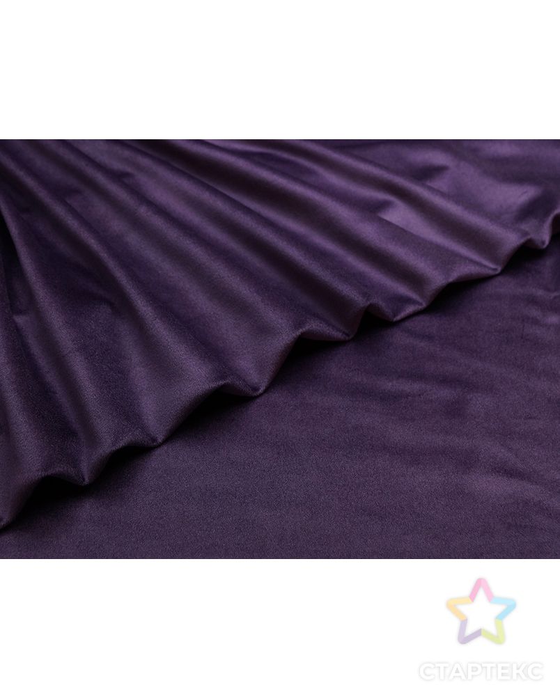 Пальтовая ткань с коротким ворсом, цвет фиолетовый арт. ГТ-5426-1-ГТ-26-7142-1-33-1 2