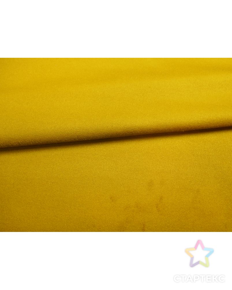 Двухсторонняя пальтовая ткань, дублированная плащевкой, цвет горчица и синий арт. ГТ-5502-1-ГТ-26-7230-1-21-1 3