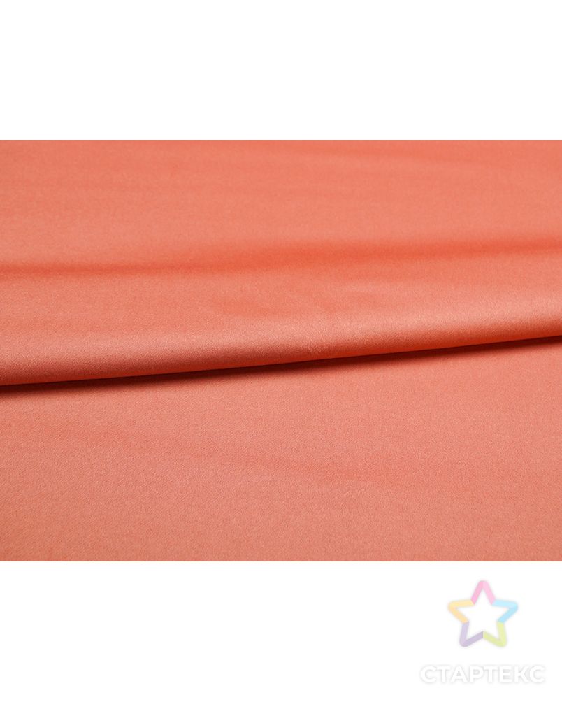 Двухслойная пальтовая ткань, цвет розово-коралловый арт. ГТ-5513-1-ГТ-26-7257-1-26-1 2