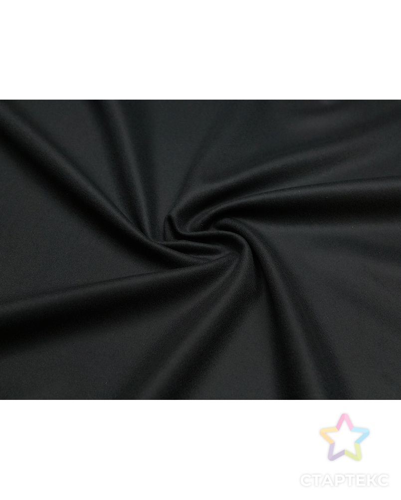 Двухслойная пальтовая ткань, угольно-черного цвета арт. ГТ-5511-1-ГТ-26-7260-1-38-1 1