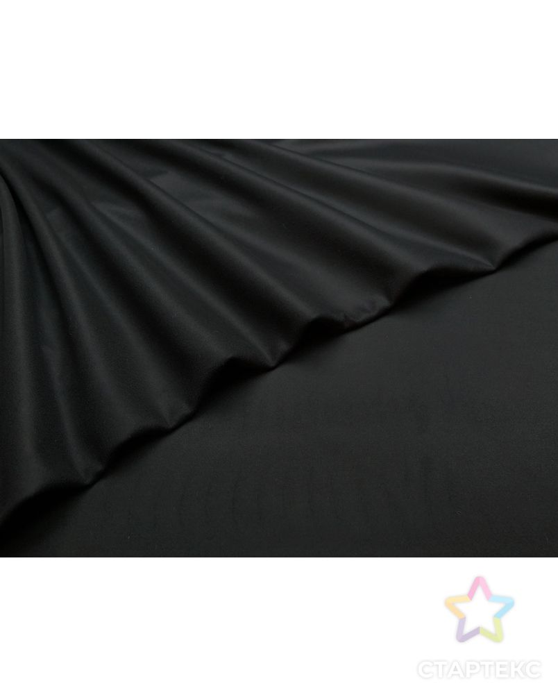 Двухслойная пальтовая ткань, угольно-черного цвета арт. ГТ-5511-1-ГТ-26-7260-1-38-1 2