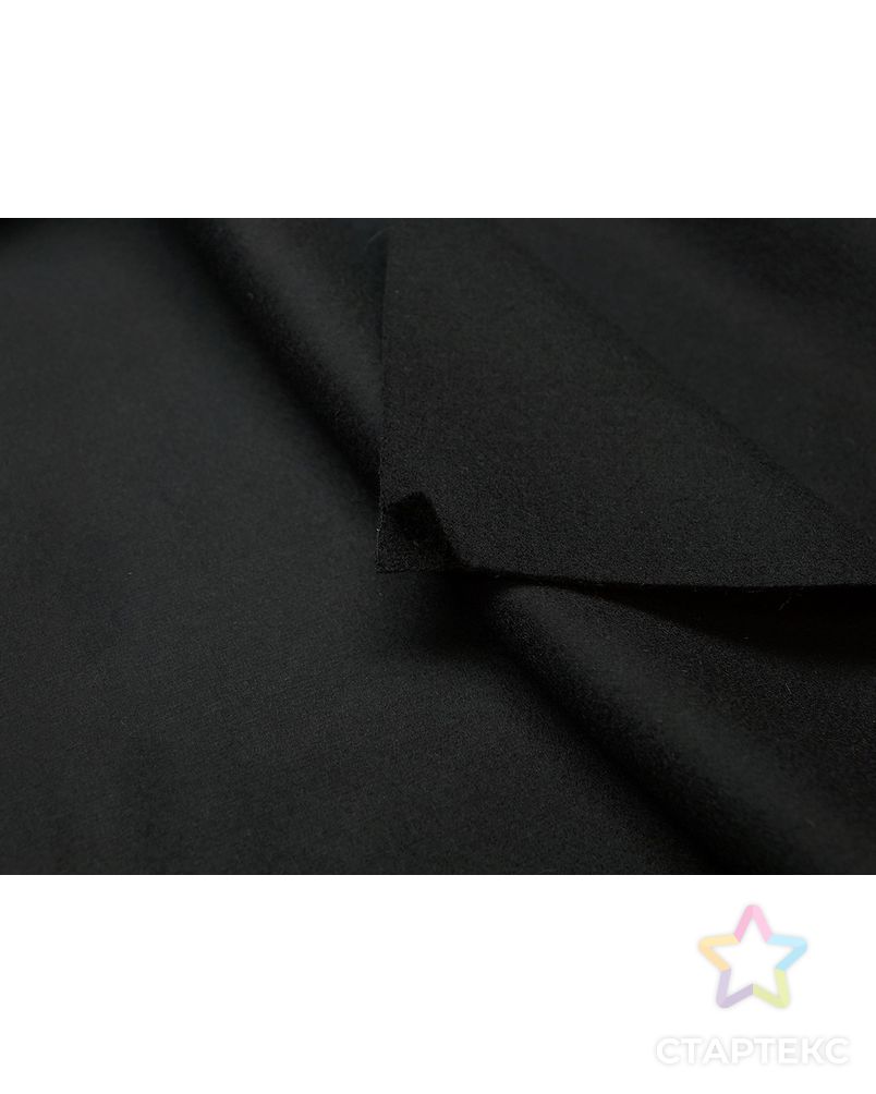 Двухслойная пальтовая ткань, угольно-черного цвета арт. ГТ-5511-1-ГТ-26-7260-1-38-1 3