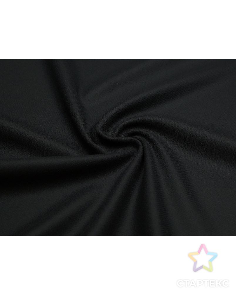 Двухслойная пальтовая ткань, черного цвета арт. ГТ-5515-1-ГТ-26-7262-1-38-1 3