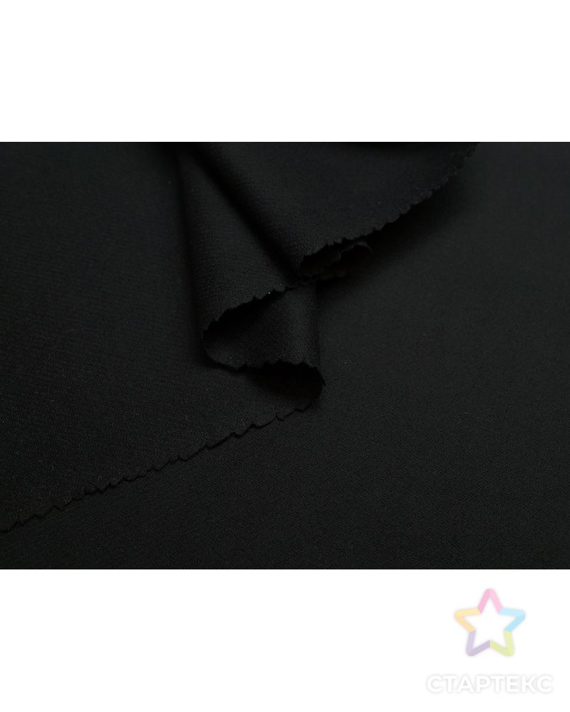 Двухслойная пальтовая ткань, черного цвета арт. ГТ-5515-1-ГТ-26-7262-1-38-1 5