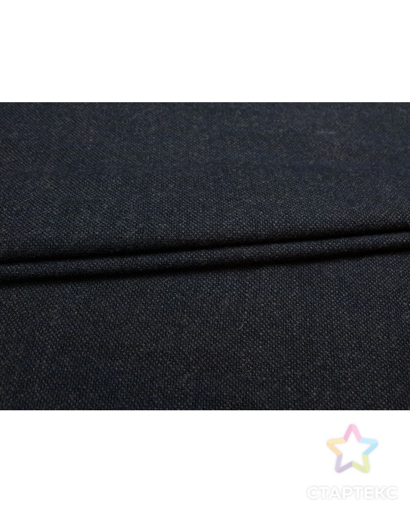 Двухсторонняя пальтовая ткань с фактурой рогожка, цвет черный-серый арт. ГТ-5520-1-ГТ-26-7267-6-21-1 3